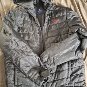 U.S. Polo Assn. Men's Charcoal Puffer Jacket